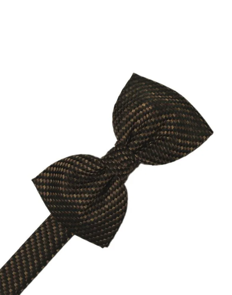 Silver Venetian Pin Dot Bow Tie