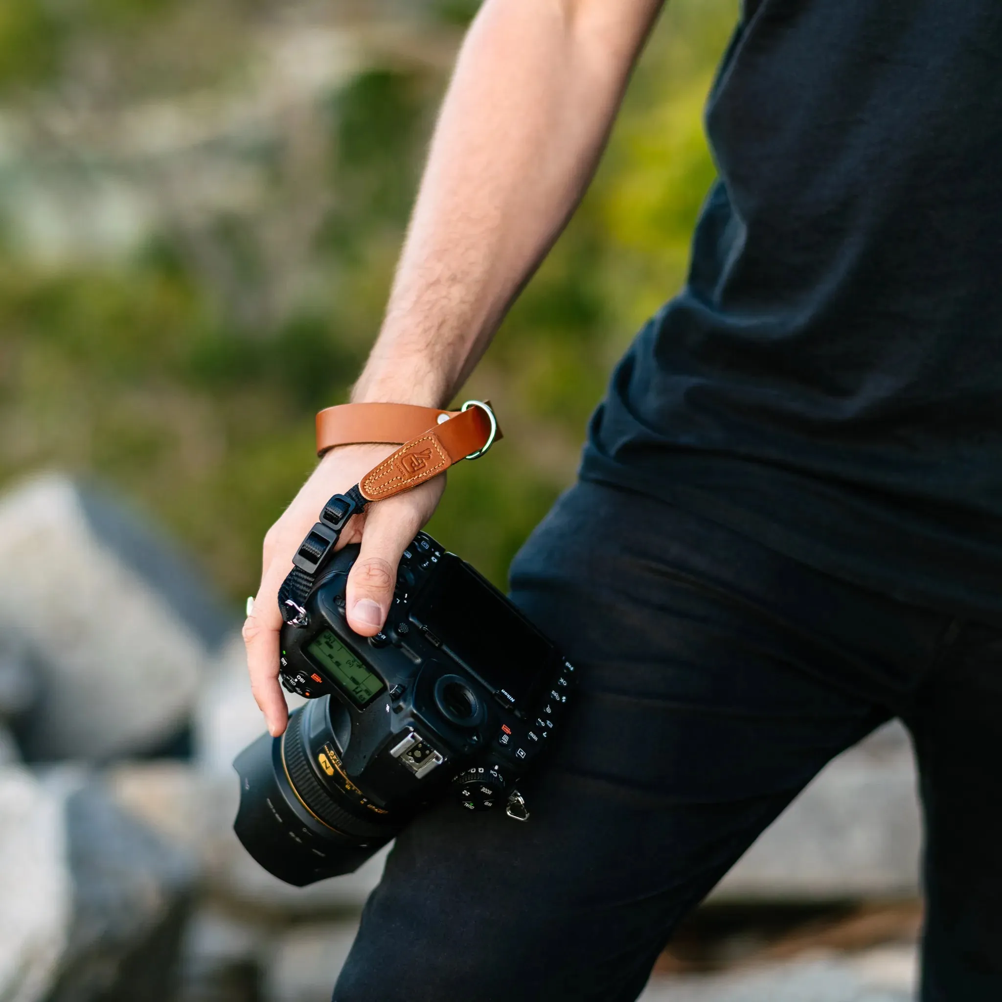 Simple Leather Wrist Strap