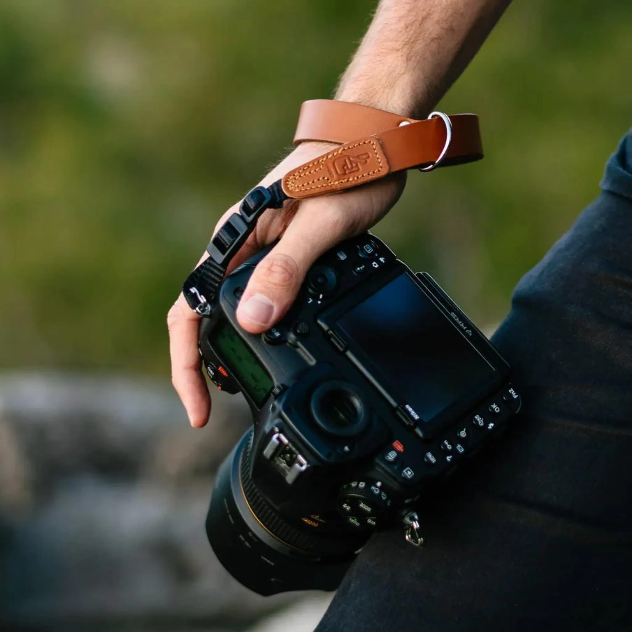 Simple Leather Wrist Strap