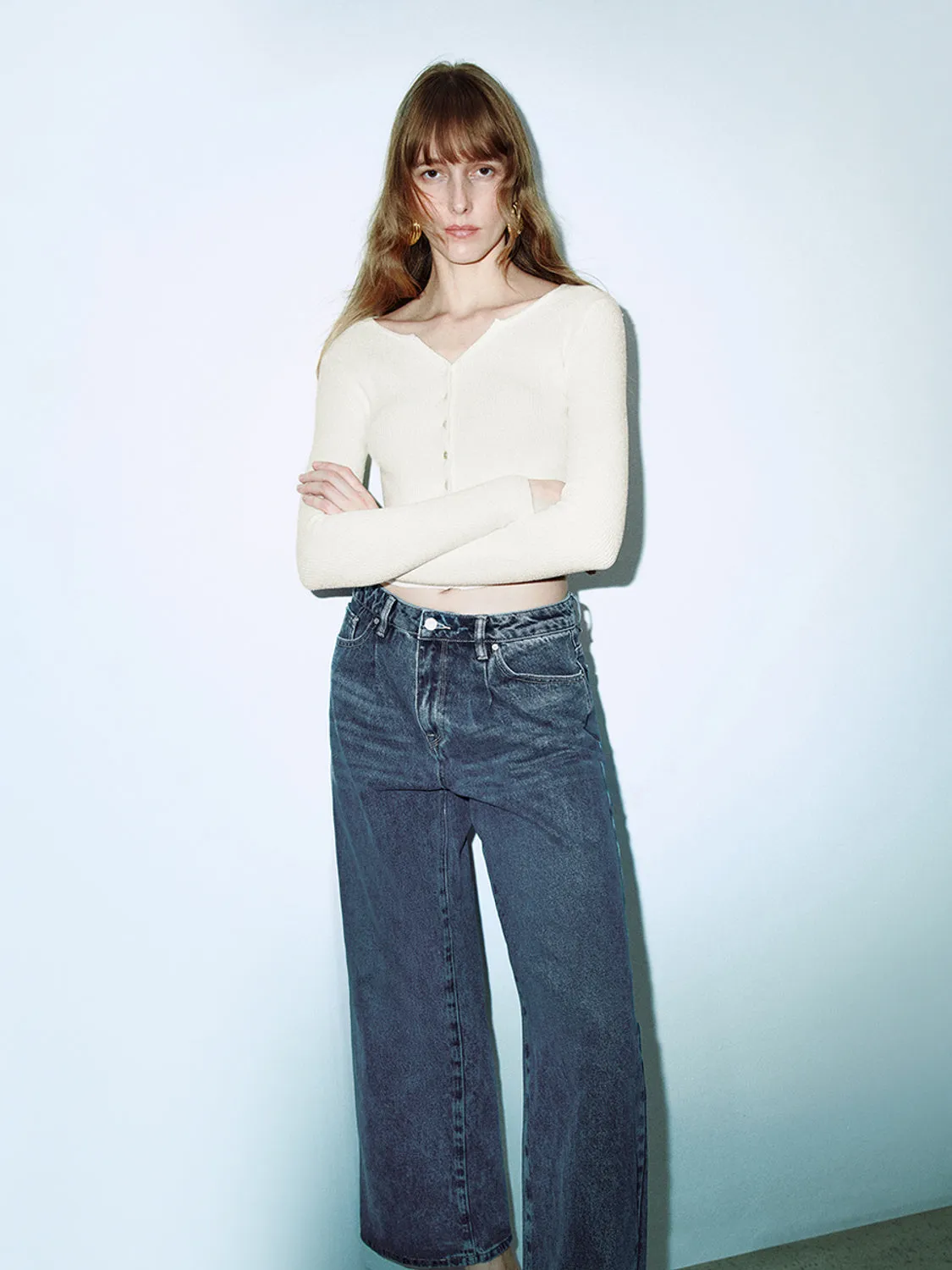 Skinny Cropped Knitted Cardigans