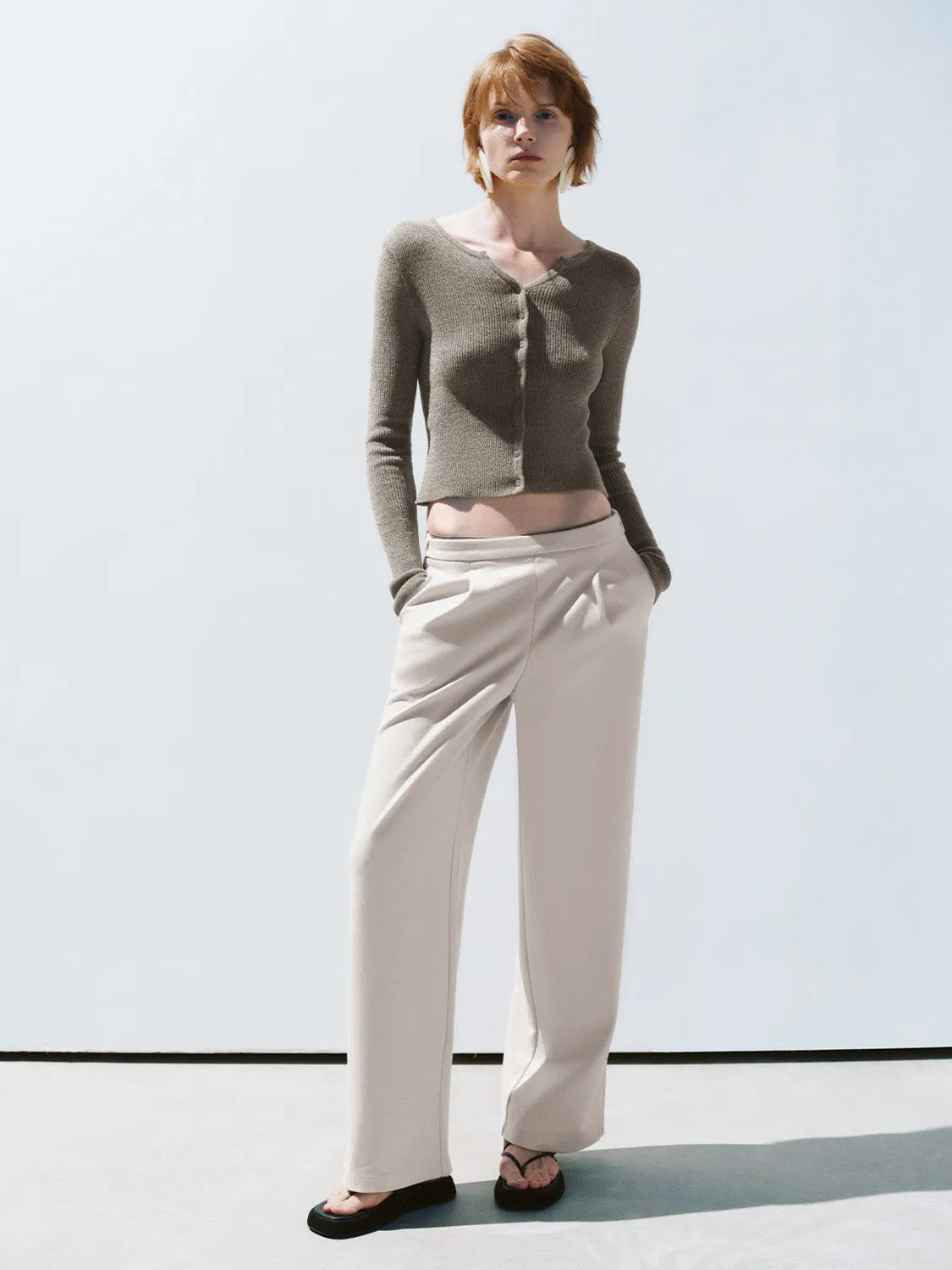 Skinny Cropped Knitted Cardigans