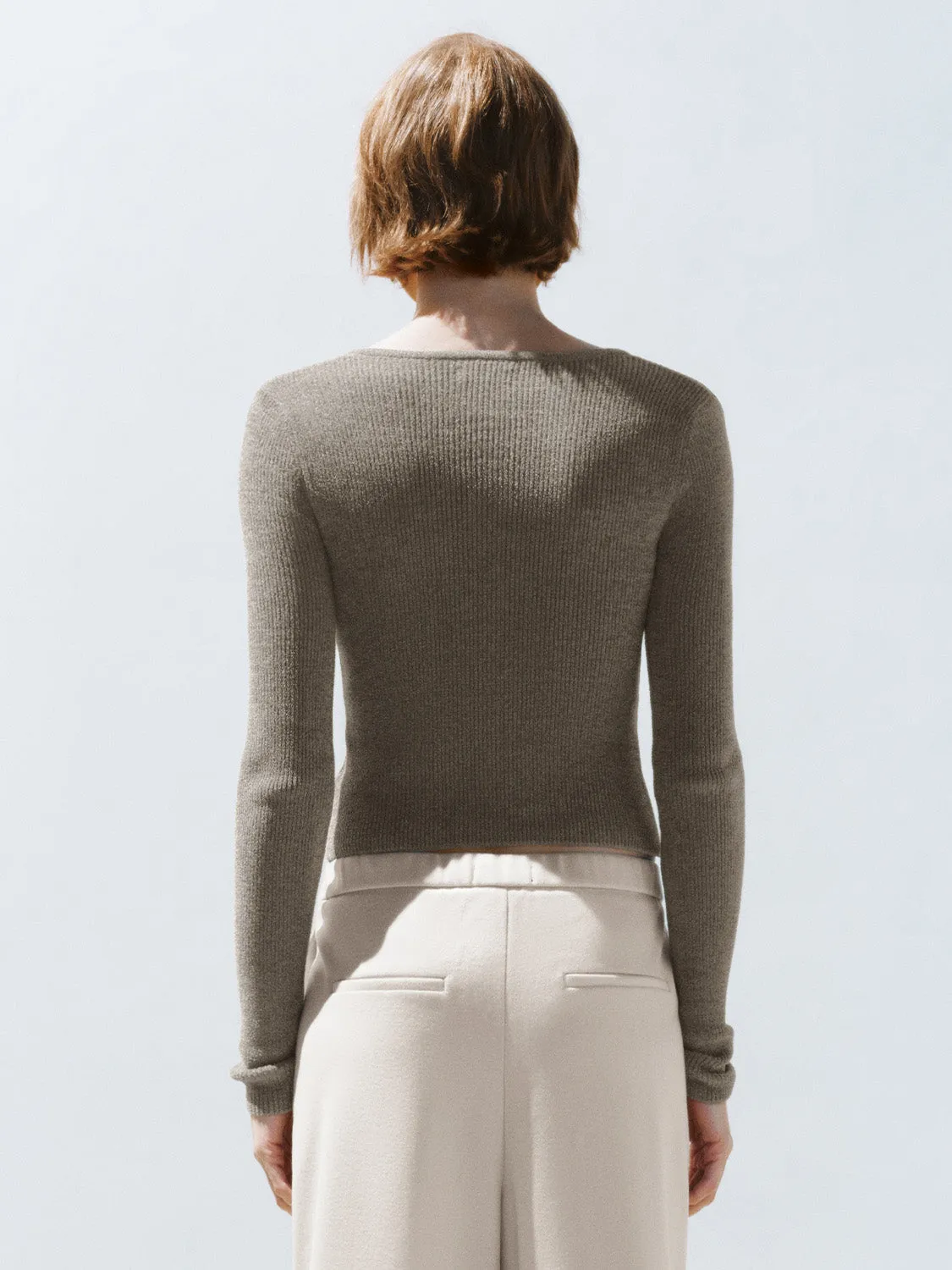 Skinny Cropped Knitted Cardigans