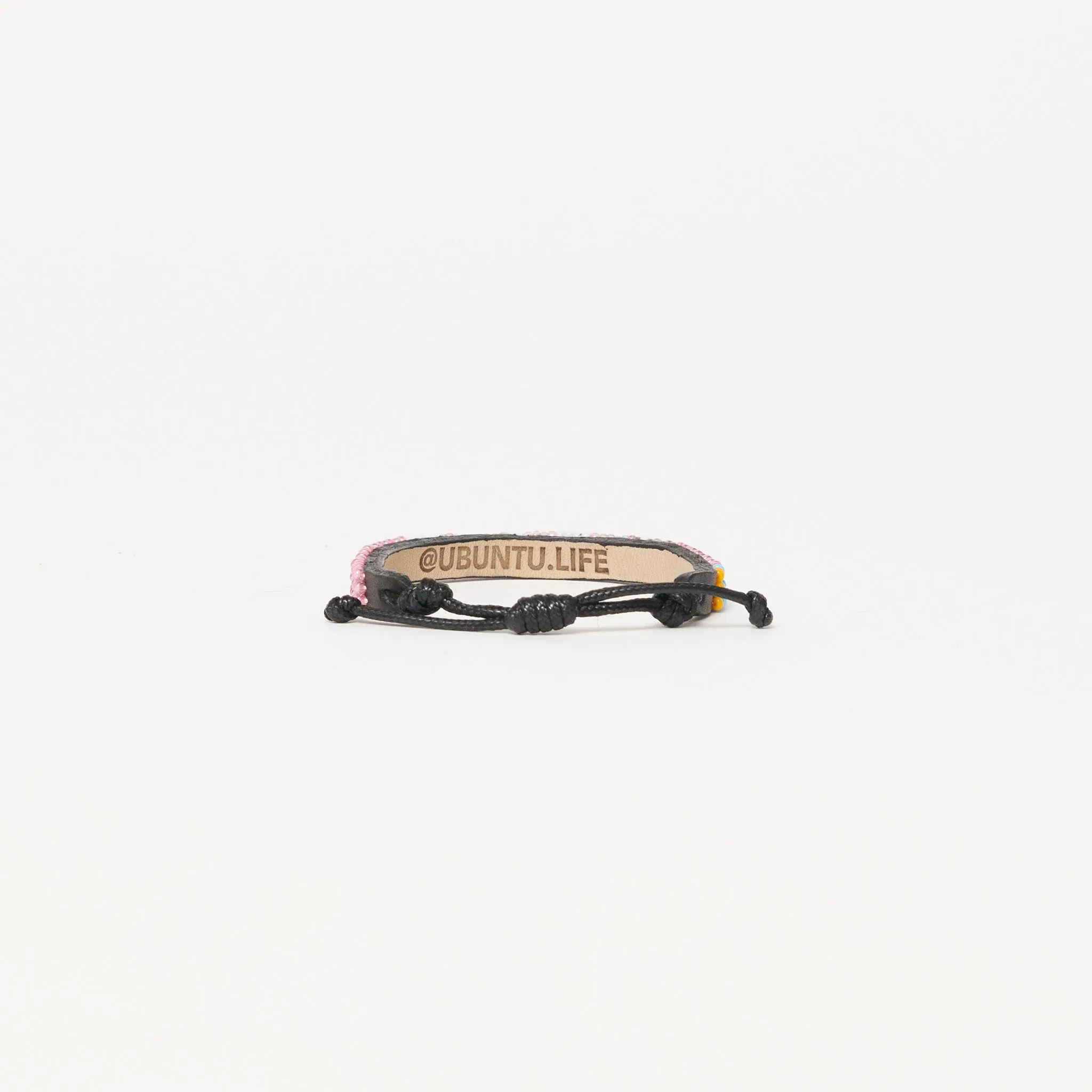 Skinny LOVE Bracelet - Pearly Pink/White