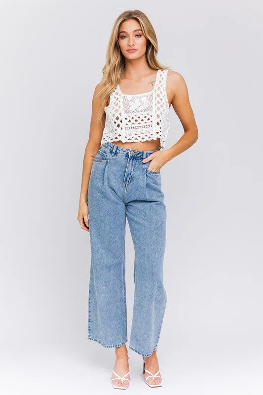 Sleeveless Crochet Top