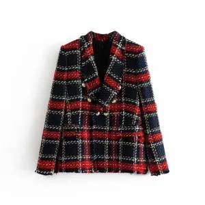 Slim Blazers Girls Tassel Tops Set Coat