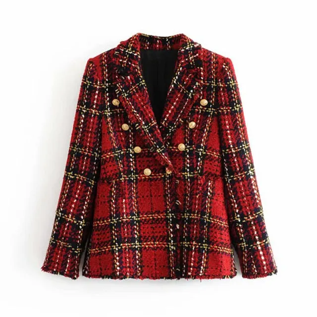Slim Blazers Girls Tassel Tops Set Coat