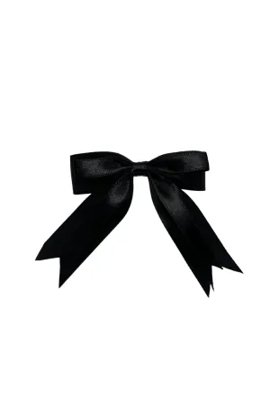 Small Black Double Hair Bow