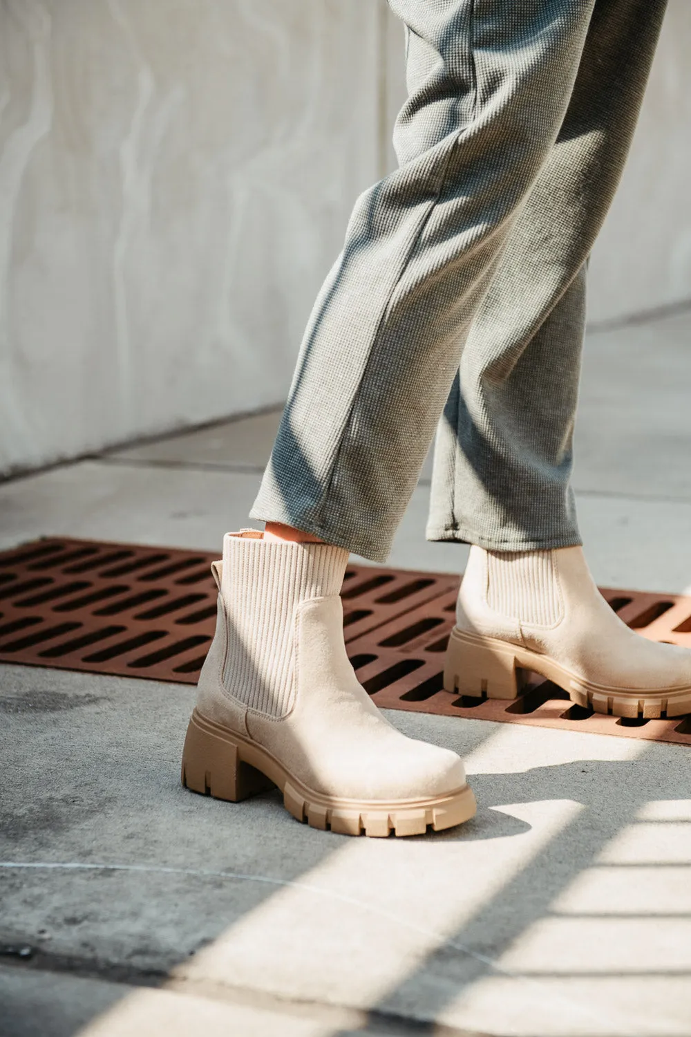 Soda Zordy Lug Booties for Women in Light Brown | ZORDY-S LT WHEAT