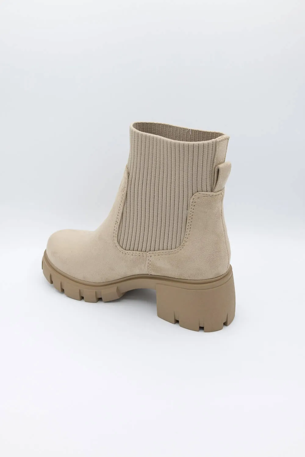 Soda Zordy Lug Booties for Women in Light Brown | ZORDY-S LT WHEAT