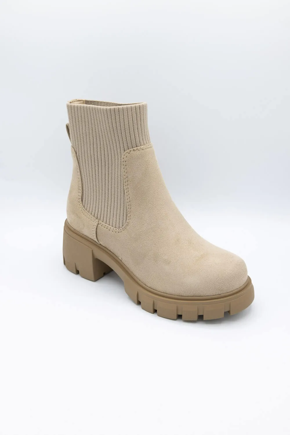 Soda Zordy Lug Booties for Women in Light Brown | ZORDY-S LT WHEAT