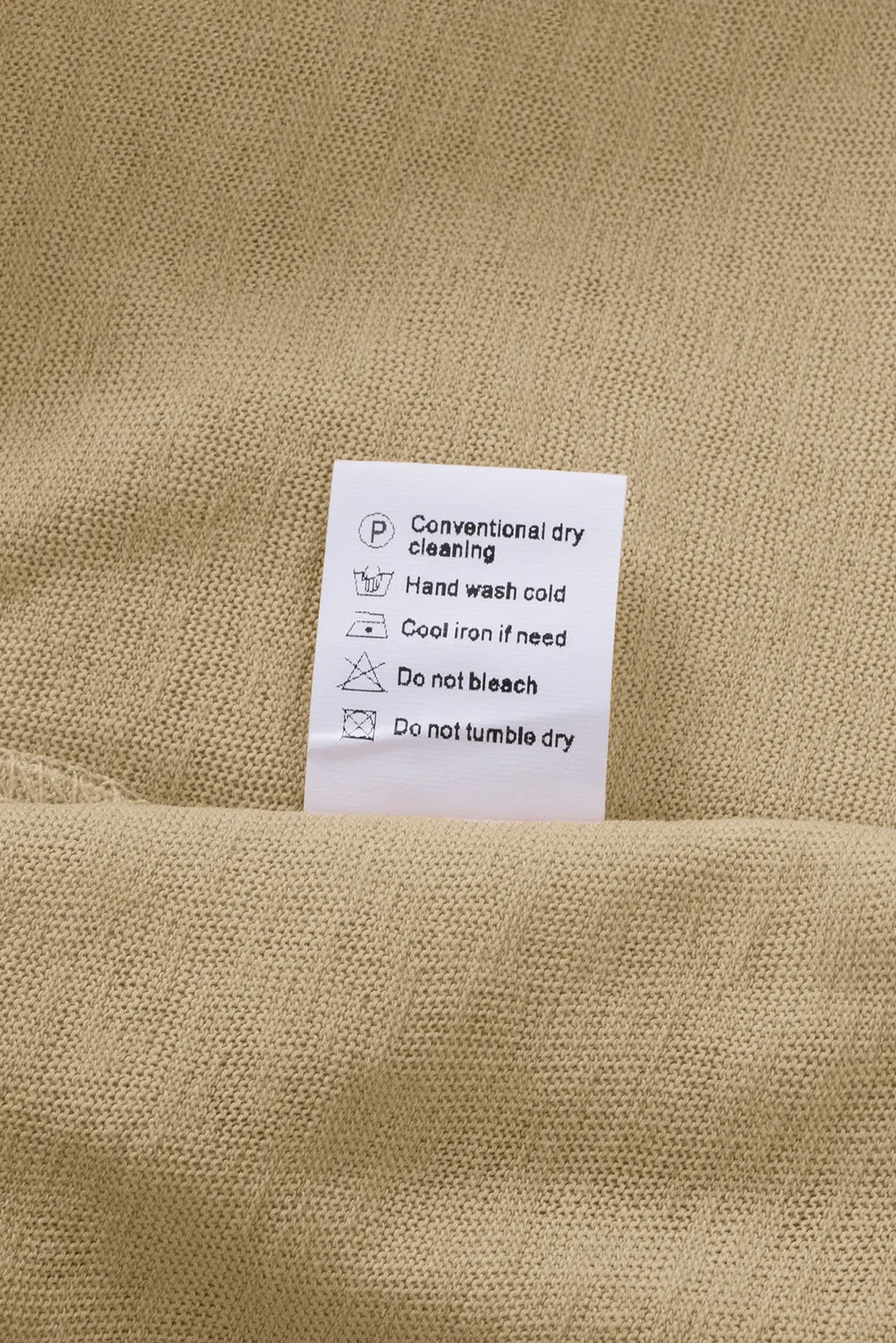 Solid Color Open-Front Buttons Brown Cardigan