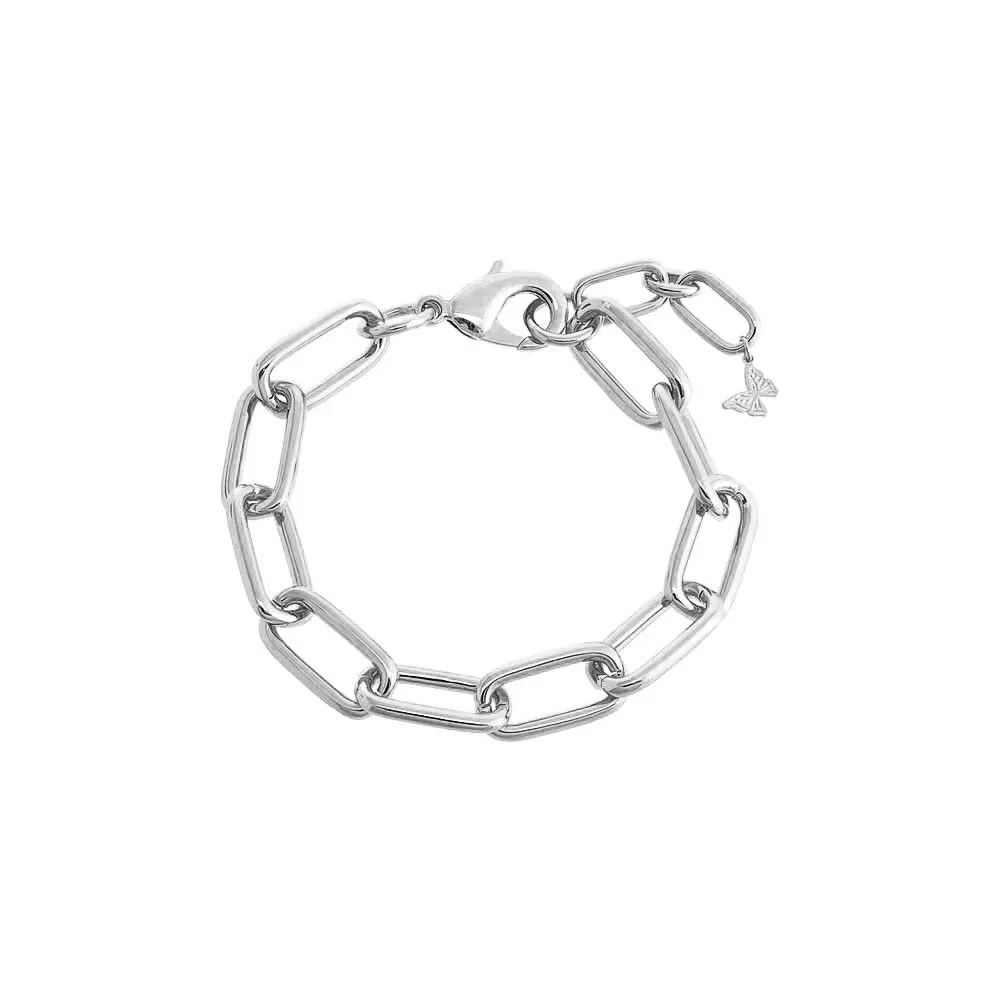 Solid Paperclip Link Bracelet
