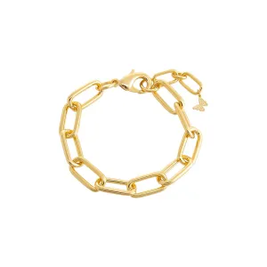 Solid Paperclip Link Bracelet