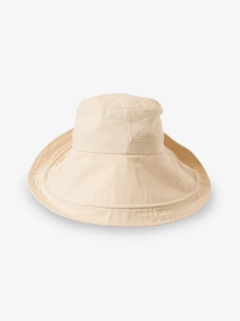 SONNY DRAWSTRING BUCKET HAT - UNBLEACHED