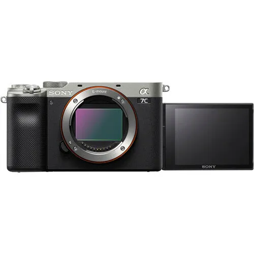 Sony A7C Full-Frame Compact Mirrorless Camera, Body Only, Silver (EOL)