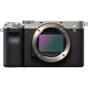 Sony A7C Full-Frame Compact Mirrorless Camera, Body Only, Silver (EOL)