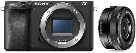 Sony ILCE-6400LB Mirrorless Digital Camera with CMOS Sensor and 16-50mm Power Zoom Lens