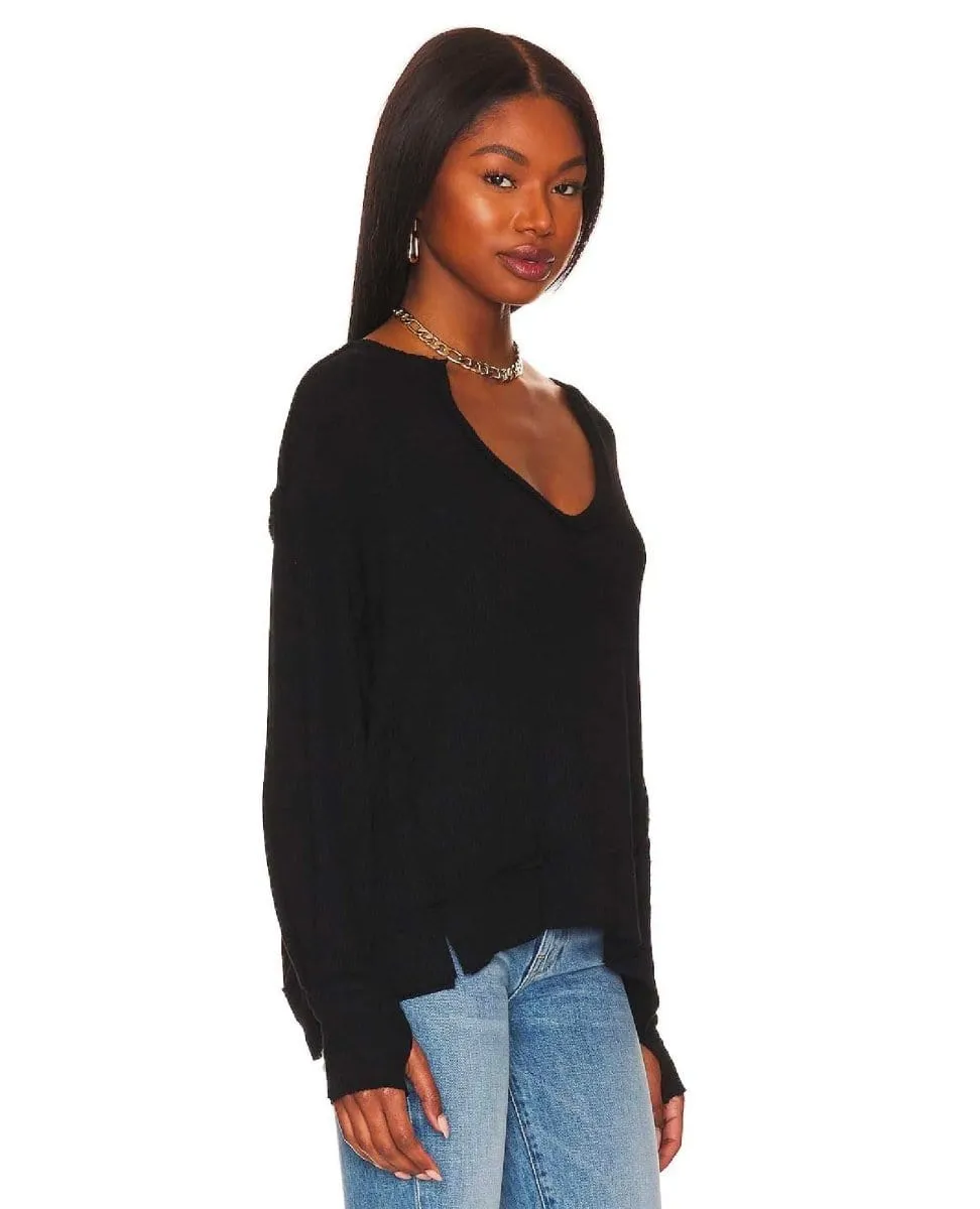 Spence VNeck Pullover Black