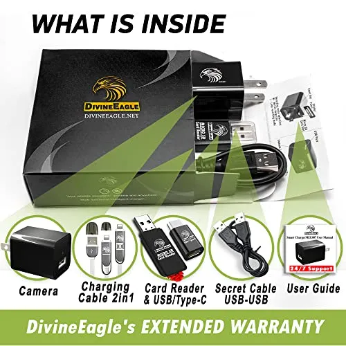 Spy Camera Charger | Hidden Camera | Mini Spy Camera 1080p | USB Charger Camerar | Hidden Spy Camera | Hidden Nanny Cam | Hidden Spy Cam | Hidden Cam | Surveillance Camera Full HD