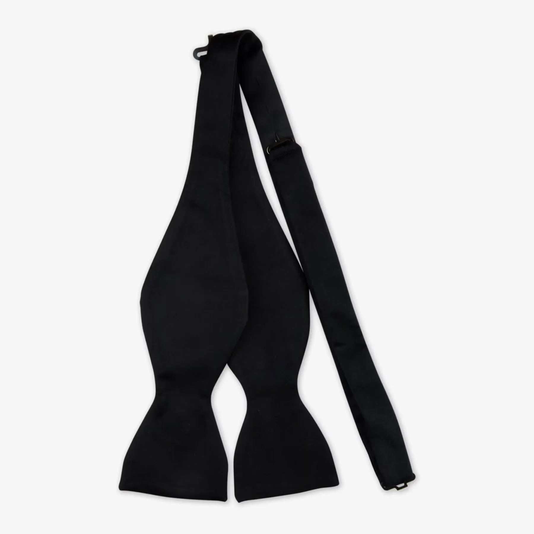 Stenstroms Black Silk Bow Tie, Self-Tied