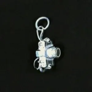 Sterling Silver Camera with Lens Charm