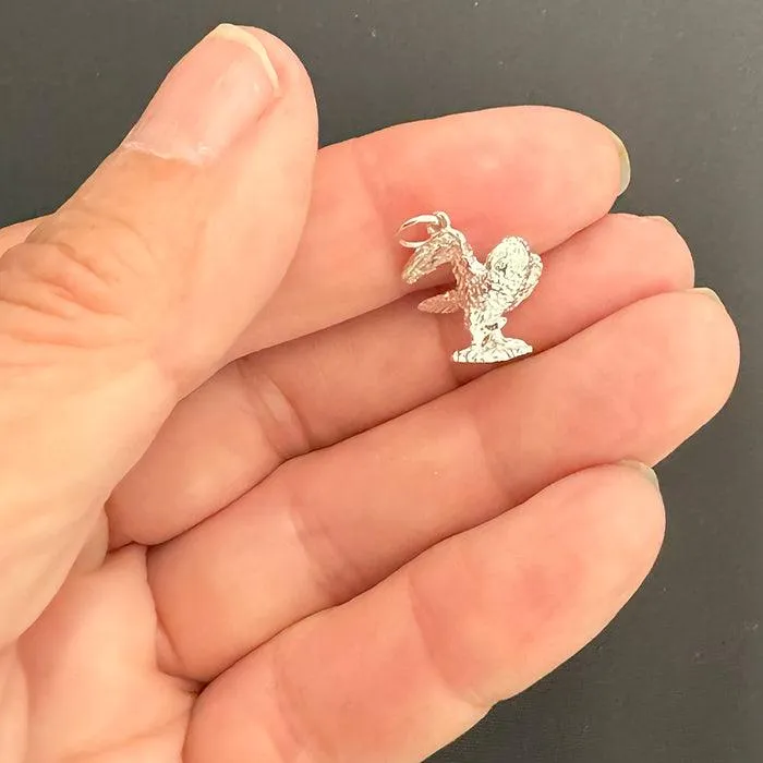 Sterling Silver Kaka Bird Charm