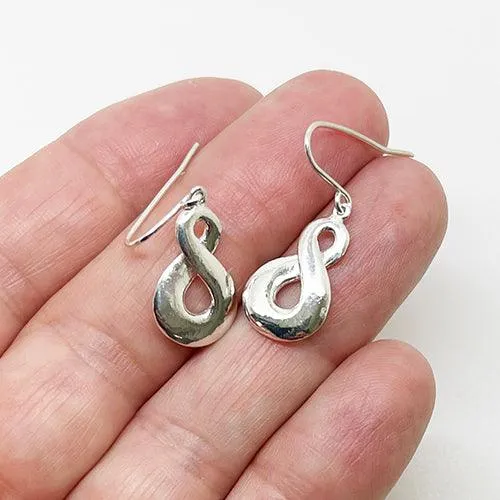 Sterling Silver Single Twist Charm or Earrings