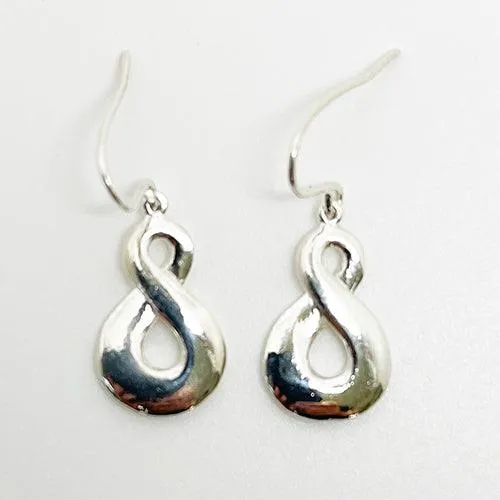 Sterling Silver Single Twist Charm or Earrings