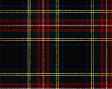 Stewart Black Modern Tartan Cummerbund & Bow Tie Set