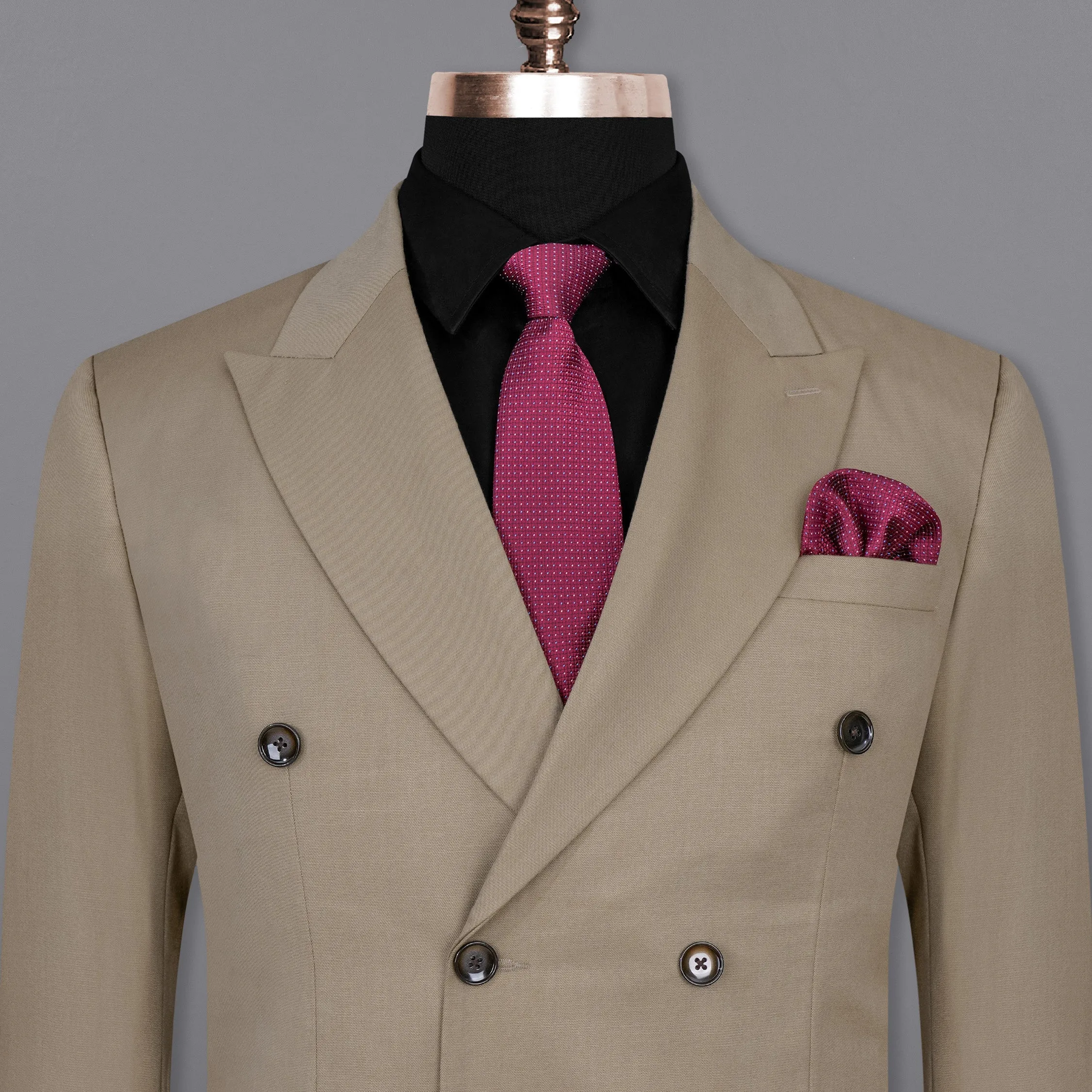Stonewall Brown Double Breasted Blazers