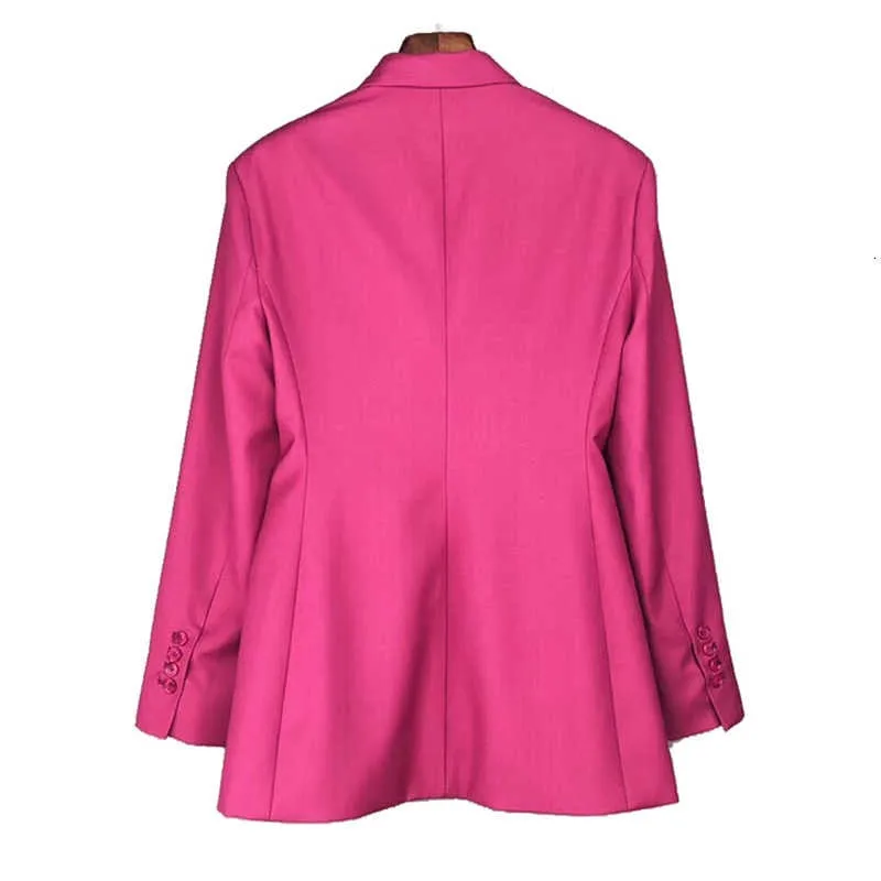 Streetwear Tunic High Waisted Women Blazer Coat