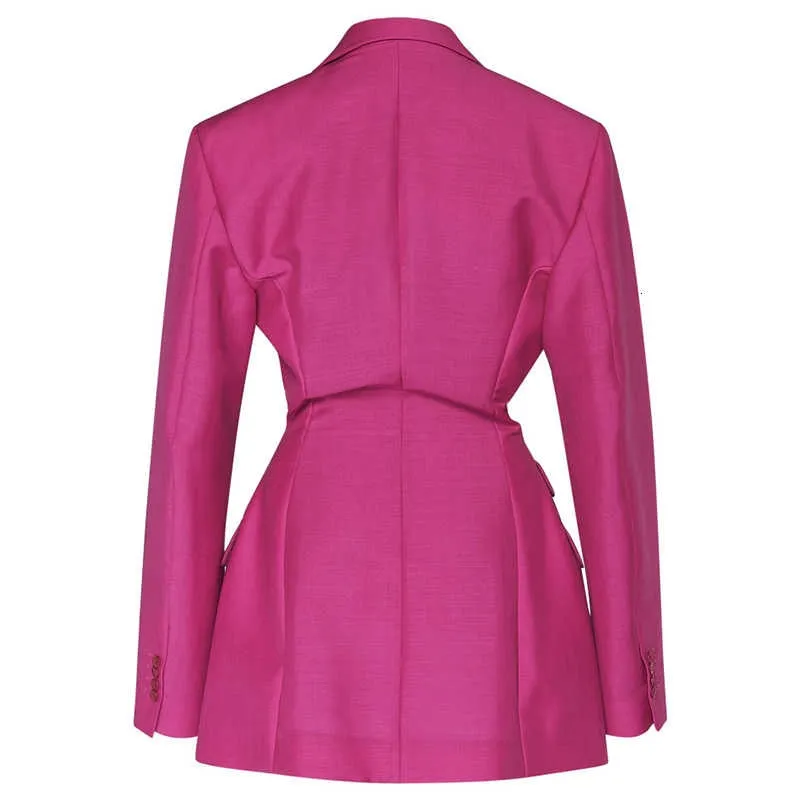 Streetwear Tunic High Waisted Women Blazer Coat