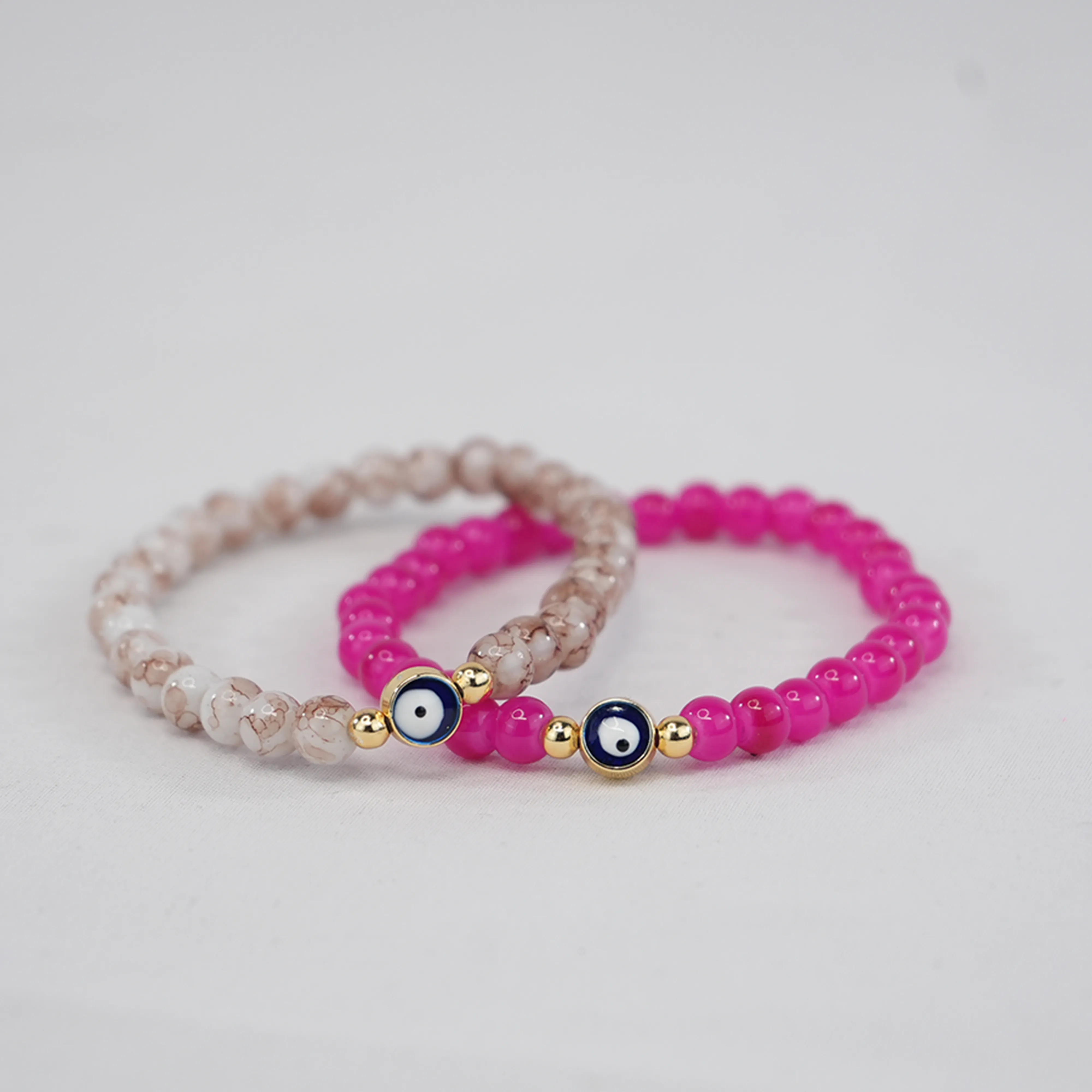 Stretchy Evil EyeBeaded Bracelets – 2 Color Options   