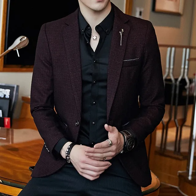 Striped Blazer Mens