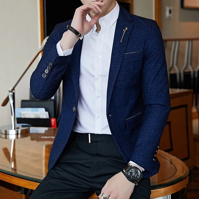 Striped Blazer Mens