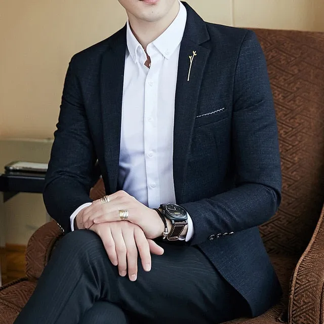 Striped Blazer Mens
