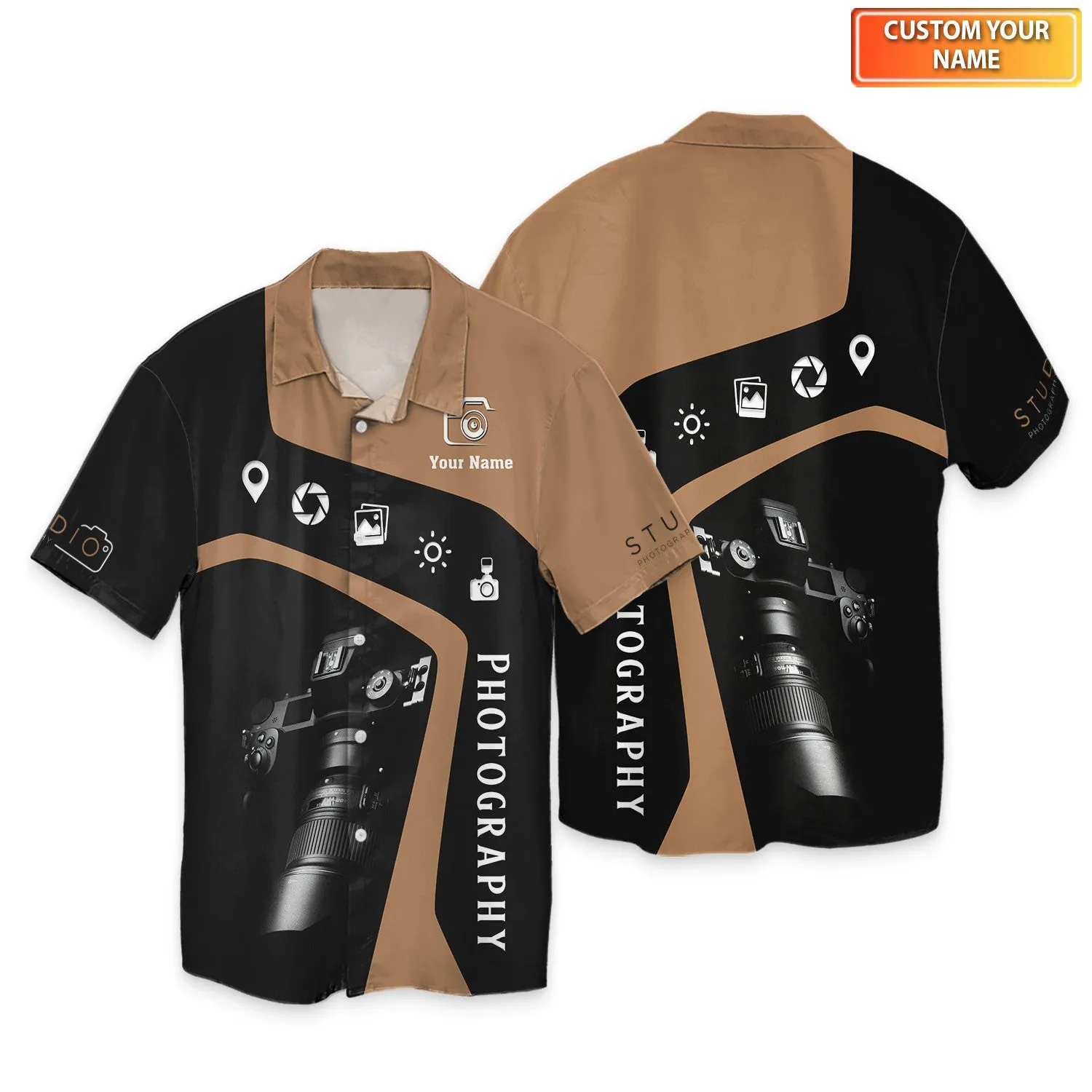 Studio Photography 3D Shirts Camera Tools Design Photographer Shirts