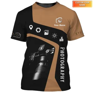 Studio Photography 3D Shirts Camera Tools Design Photographer Shirts
