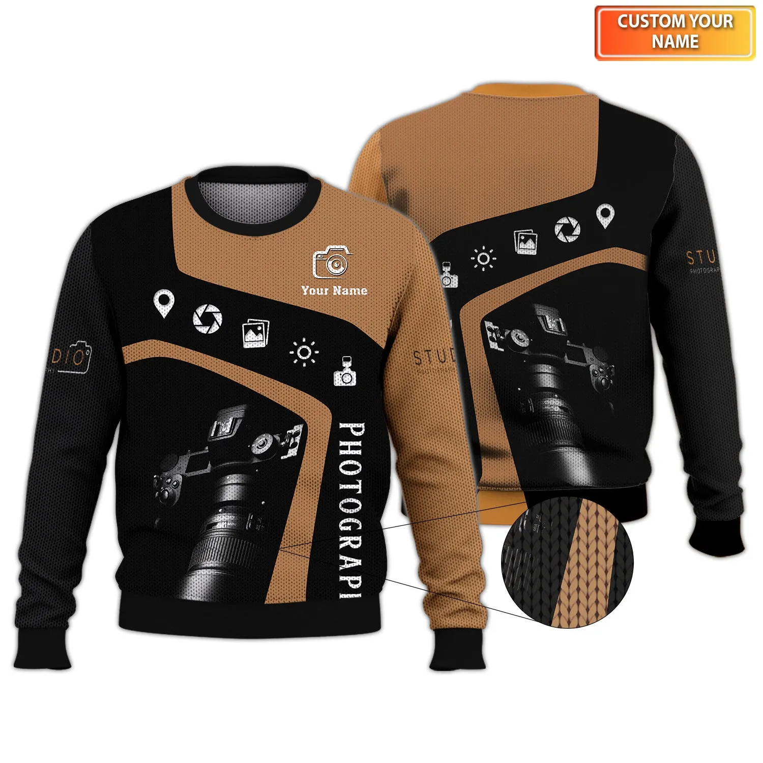 Studio Photography 3D Shirts Camera Tools Design Photographer Shirts