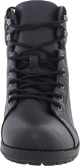 Style & Co. Womens Gaiel Faux Leather Round Toe Ankle Boots Black 9 Medium (B,M)