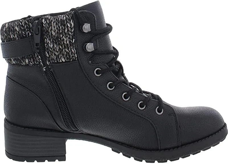 Style & Co. Womens Gaiel Faux Leather Round Toe Ankle Boots Black 9 Medium (B,M)