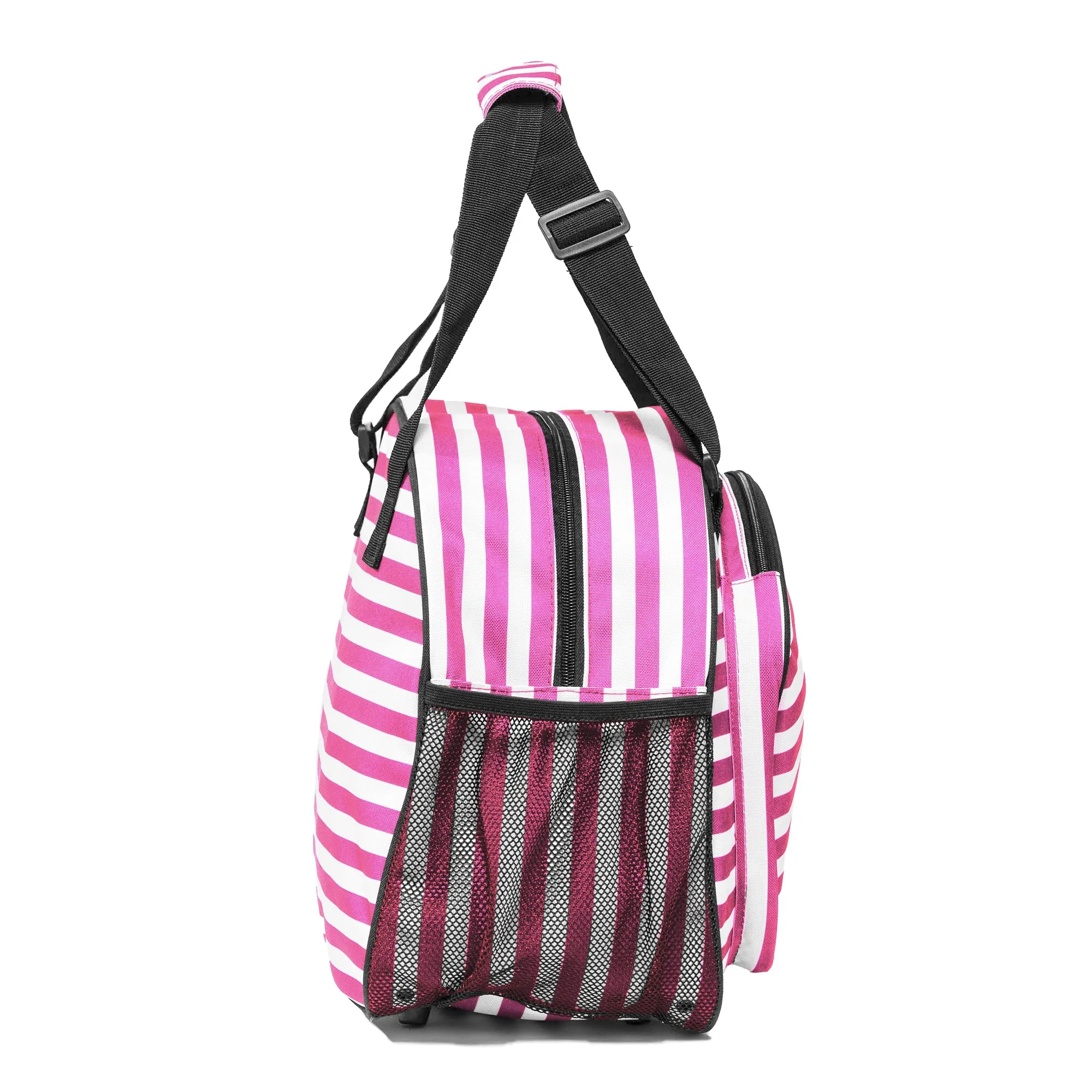 Stylish Stripe Pink Sport Premium Women's Pickleball Bag
