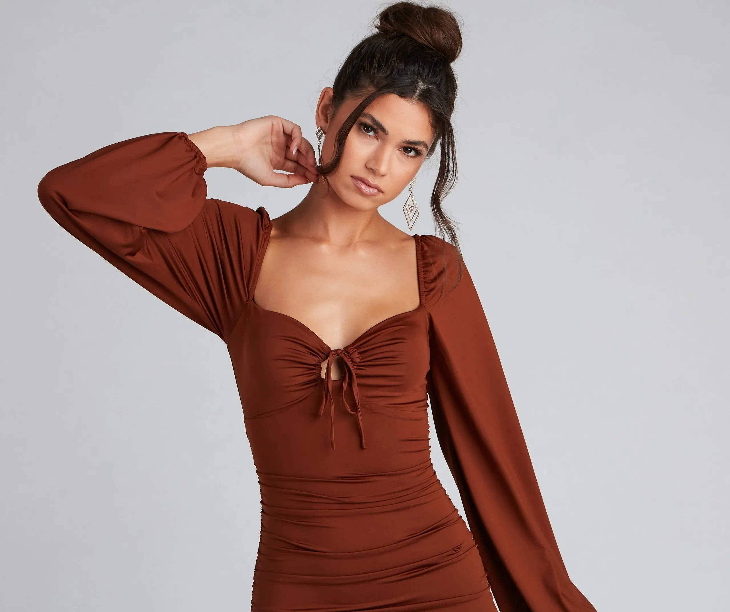 Such A Sweetheart Charming Mini Ruched Dress