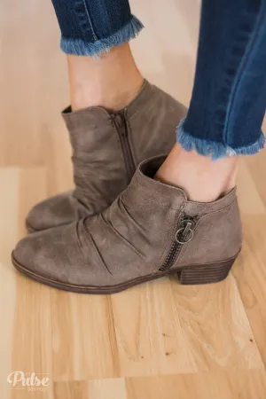 Sugar Trust Me Booties- Taupe