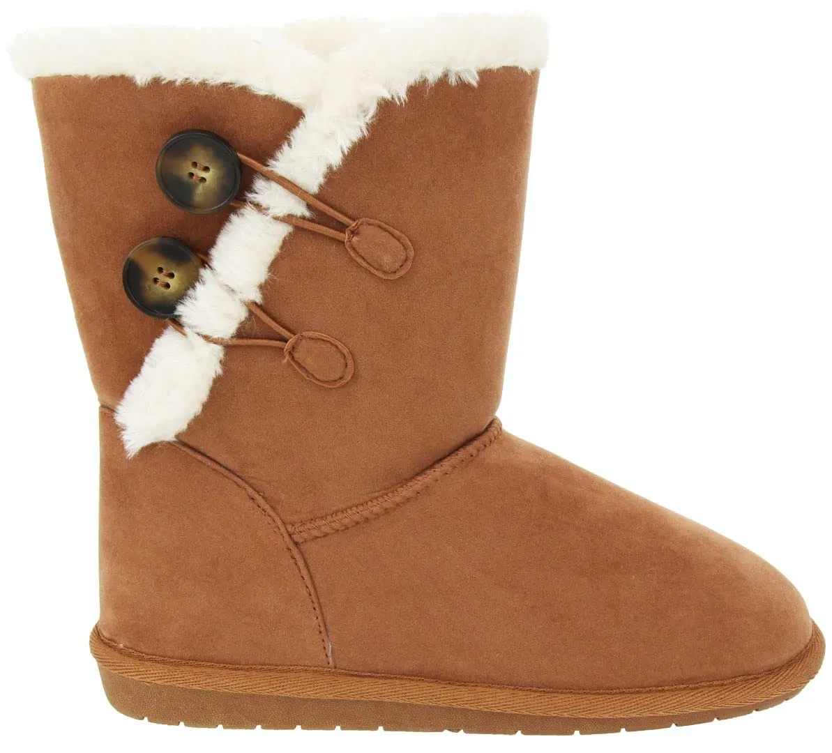 Sugar Women's Marty Slip On Winter Boots Warm Winter Booties Cognac 7