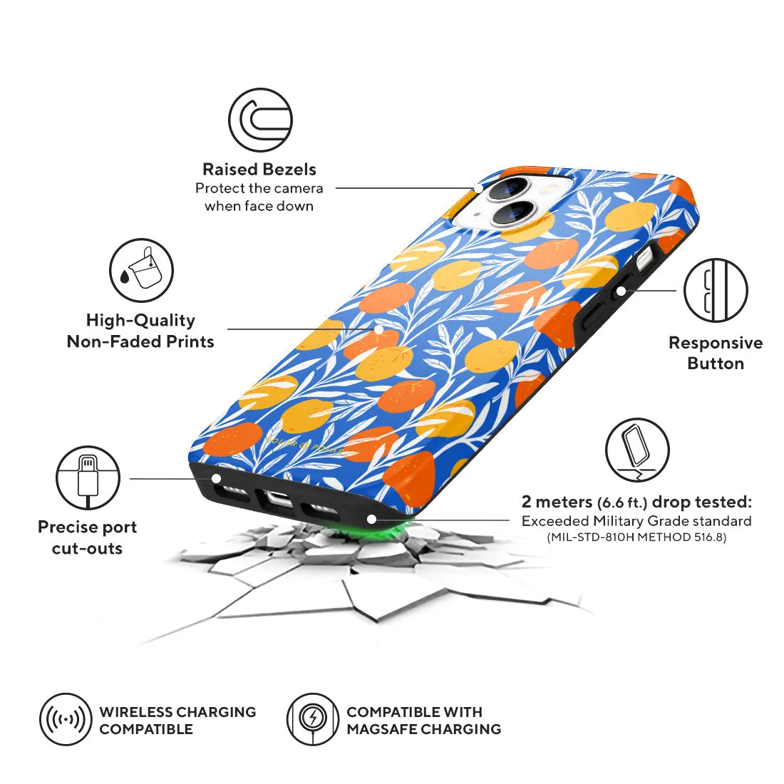 Summer Tangerine Custom - iPhone 13 Case