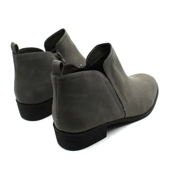 Sun   Stone Women's Cadee Ankle Booties Grey 9.5 M