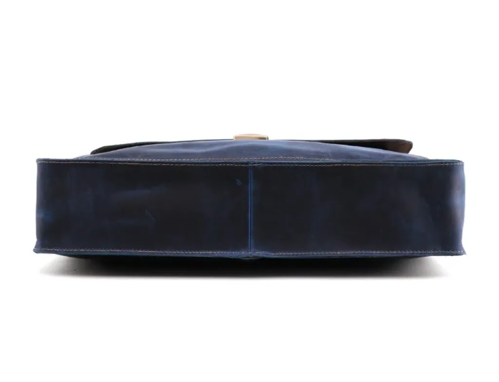 Supreme Leather Office Flap Briefcase 15.6 inches Laptop Carrying Bag