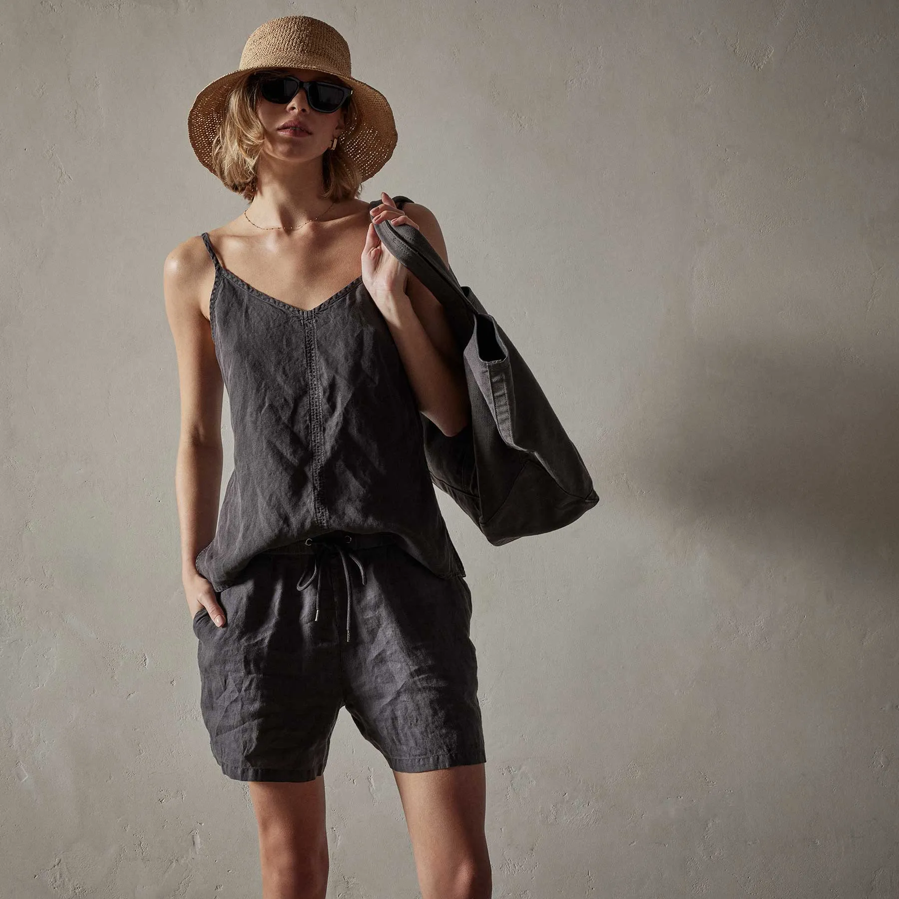 Surfside Linen Cami - Magma Pigment