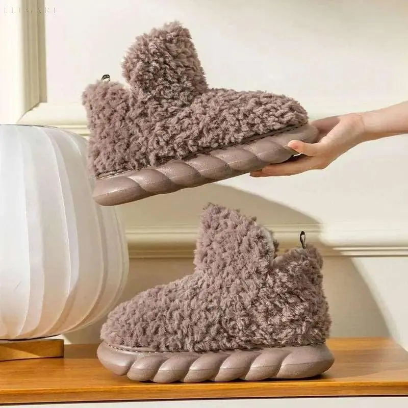 Taavita Fleece Booties - The Trendy Fluffy Plush Winter Boots 2023